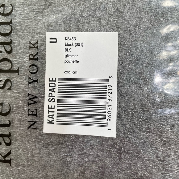 Kate Spade Black Glimmer Pochette With Gold Chain New - Picture 11 of 11